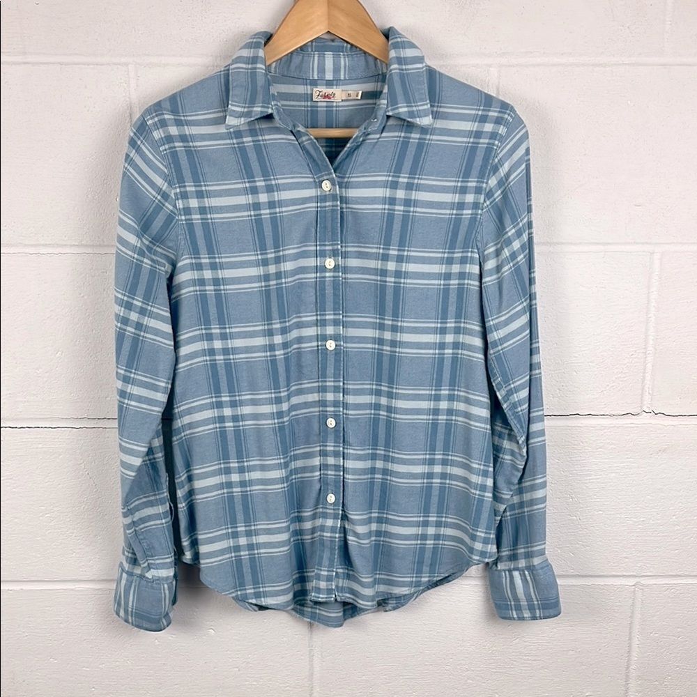 Faherty women’s the classic flannel button up long sleeve shirt